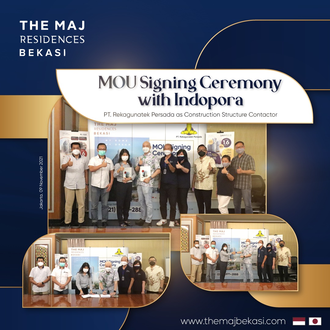Signing & Contract Awarding to PT. Rekagunatek Project The Maj Bekasi